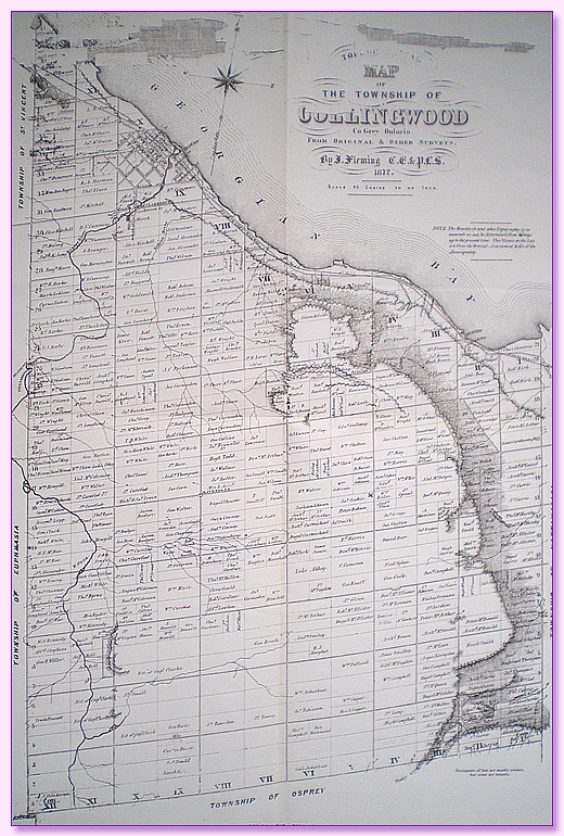 History of Collingwood Township Map 1